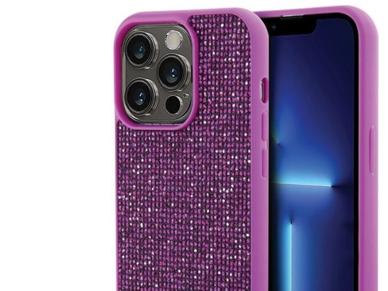 Guess Disco Metal Script Cover Til Iphone 15 Pro - Pink