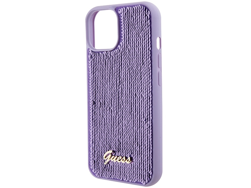 Guess Sequin Script Hardcase Til Iphone 15 – Lilla