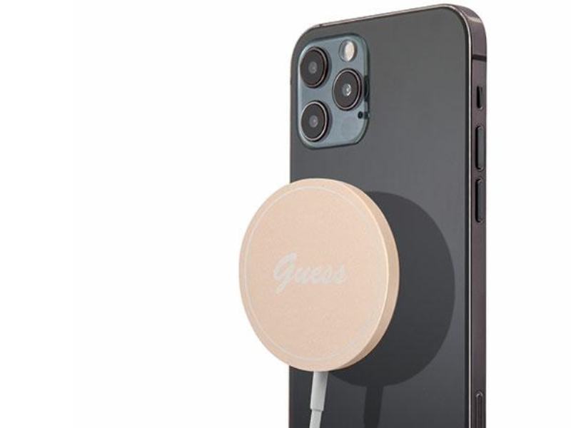 Guess-Hülle Für Induktion Gucbmslrd 15W Magsafe - Gold