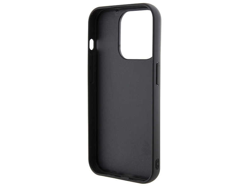Karl Lagerfeld 3D Gummimulti Logo Cover Til Iphone 15 Pro - Sort