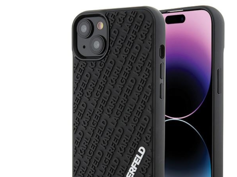Karl Lagerfeld Karl Lagerfeld Klhcp15m3dmkrlk Iphone 15 Plus / 14 Plus 6,7" Czarny/Schwarz Hardcase 3D Gummi Multi Logo