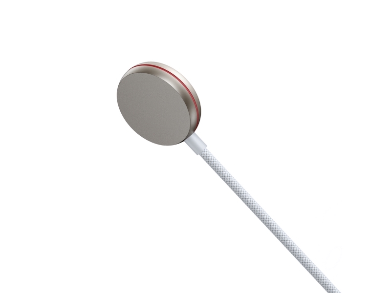 Joyroom 2-I-1 Lightning-Kabel Og Induktiv Oplader Til Apple Watch 1,5 M - Hvid (S-Iw012)