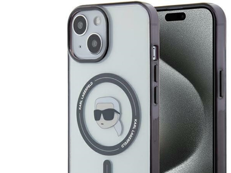 Karl Lagerfeld Klhmp15mhkhnotk Iphone 15 Plus 6.7" Transparentes Hardcase Iml Karl’S Head Magsafe