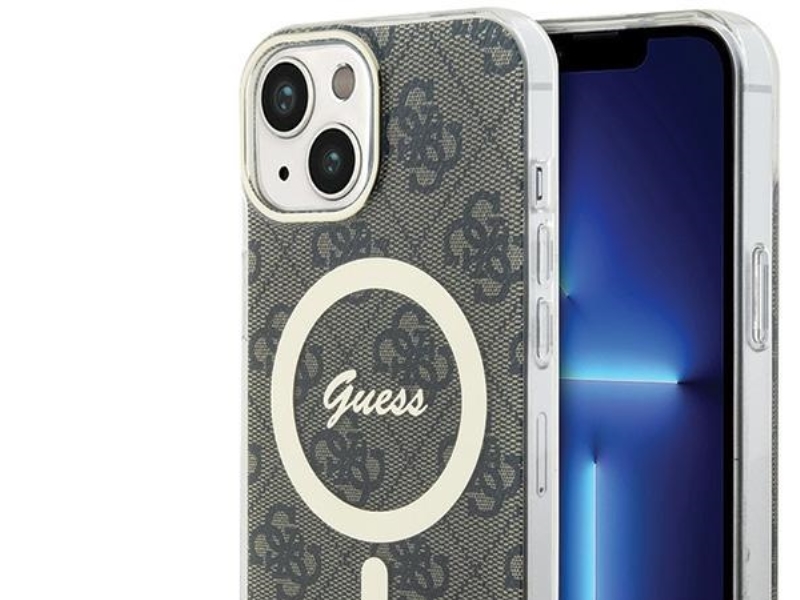 Guess Iml 4G Magsafe Cover Til Iphone 15 Plus - Brun