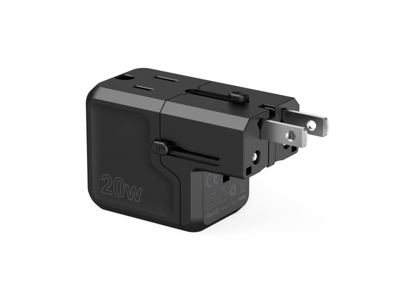 Choetech Pd6038 Rejseoplader Usb-C Usb-A 20W