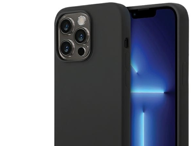 Bmw Silikone Metal-Logo Cover Til Iphone 15 Pro - Sort
