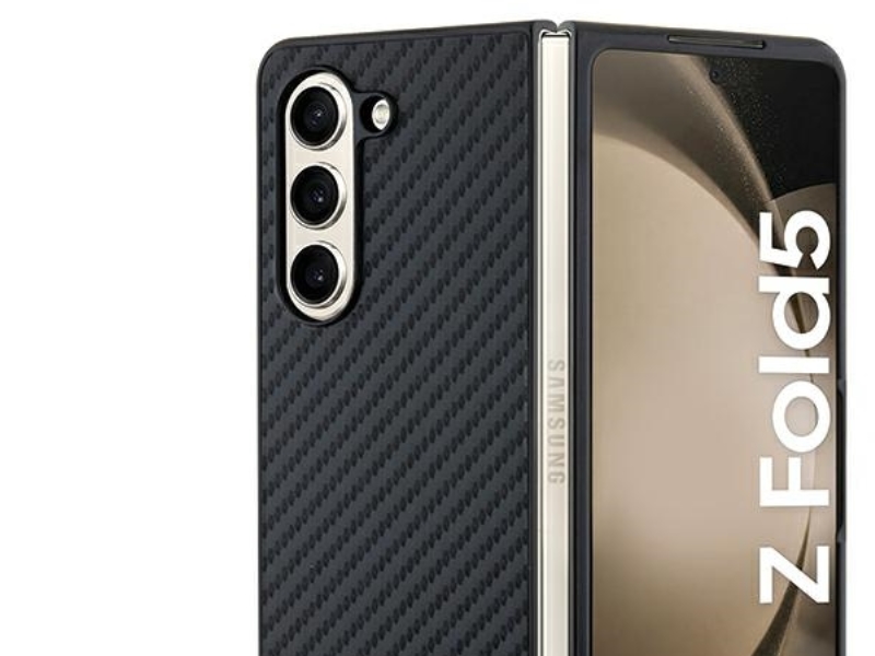 Bmw Leder Carbon Case Für Samsung Galaxy Z Fold 5 - Schwarz