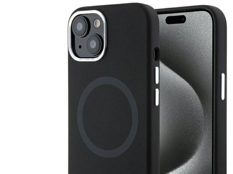 Bmw Signature Flüssig-Silikon Magsafe-Case Für Iphone 15 Plus - Schwarz