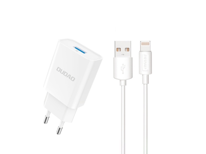 Dudao A4EU Adapter 10Watt 1xUSB-A (USB-A to Lightning cable included)