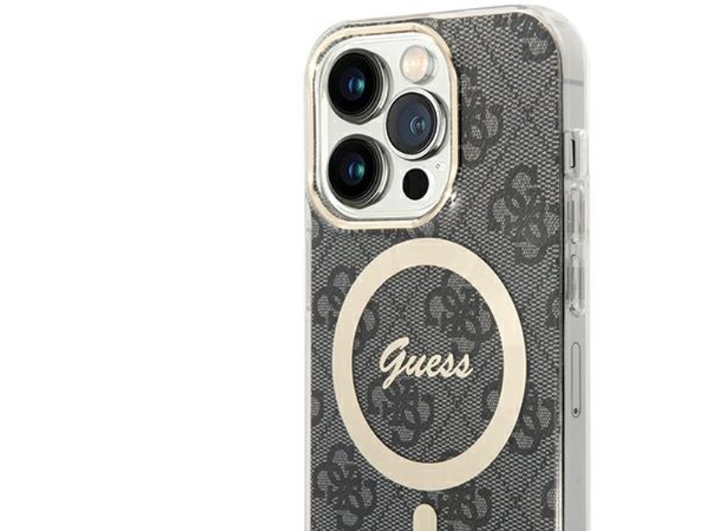 Guess Iml 4G Magsafe-Cover Til Iphone 15 Pro - Sort