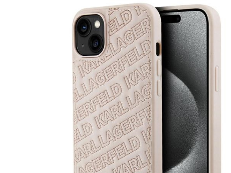 Karl Lagerfeld Quilted K Pattern Hülle Für Iphone 15 Plus / 14 Plus - Pink