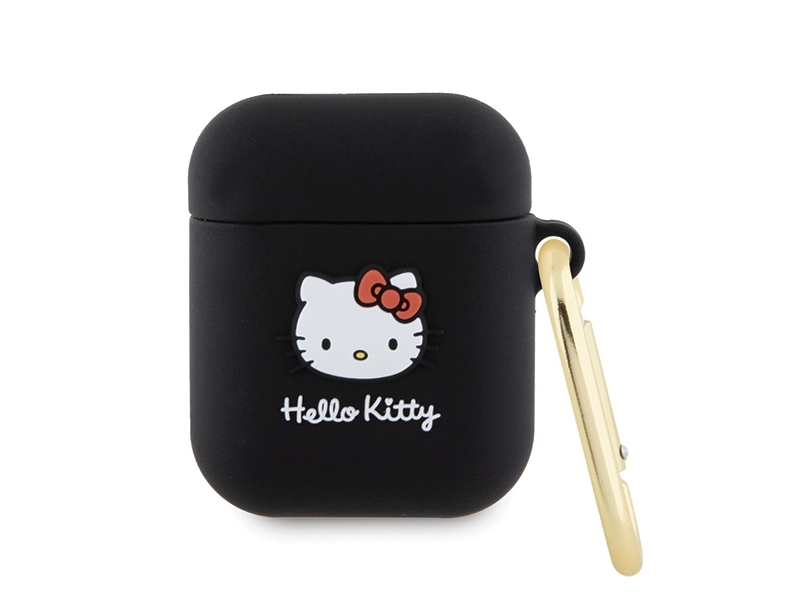 Hello Kitty HKA23DKHSK skydd till AirPods 1/2 svart silikon 3D kattansikte | TV, Ljud & Bild - Bärbart ljud & Bild - MP3 spelare | GameStuff