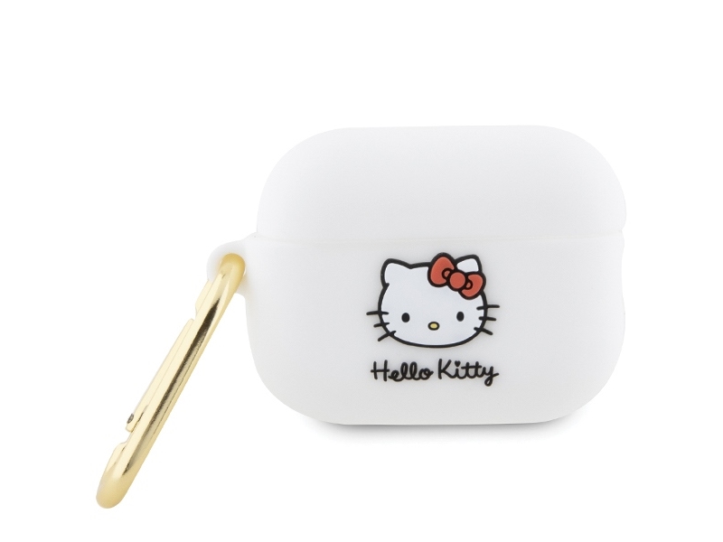 Hello Kitty Silikon 3D Kitty Head Case Für Airpods Pro 2 (2022/2023) - Weiß