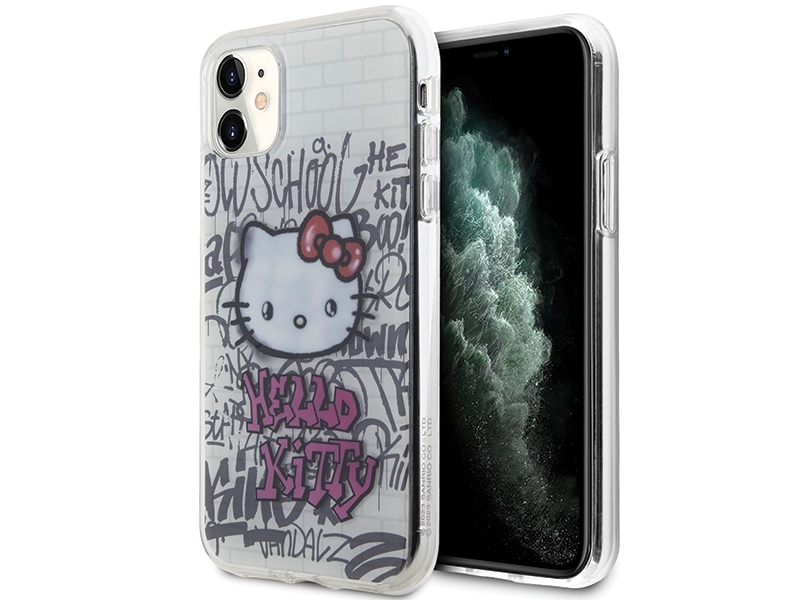 Sourcing Hello Kitty Hkhcn61hdgpht Iphone 11 / Xr 6,1" Weiß/Weiß Hartcase Iml Kitty On Bricks Graffiti
