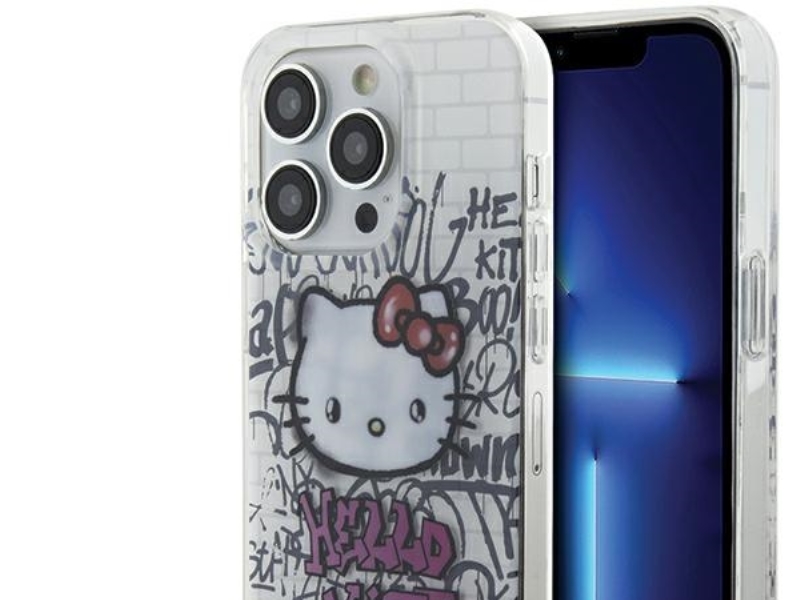 Hello Kitty Iml Kitty On Bricks Graffiti-Cover Til Iphone 13 Pro / 13 - Hvid