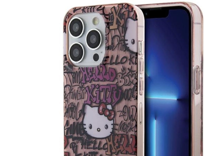 Hello Kitty Iphone 13 Pro / 13 6,1" Hardcase Pink/Pink Iml Tags Graffiti (Hkhcp13lhdgptp)