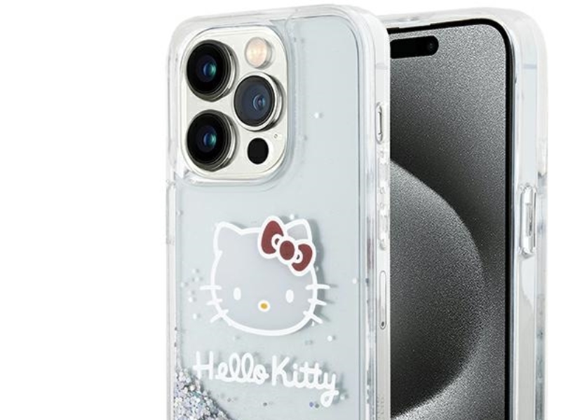 Hello Kitty Charms Hardcase Glitter Til Iphone 13 Pro / 13 6.1" Sølv/Sølv (Hkhcp13llikhet)
