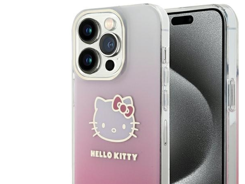 Sourcing Hello Kitty Hkhcp14lhdgkep Iphone 14 Pro 6,1" Pink/Pink Hardcase Iml Gradient Electrop Kitty Head