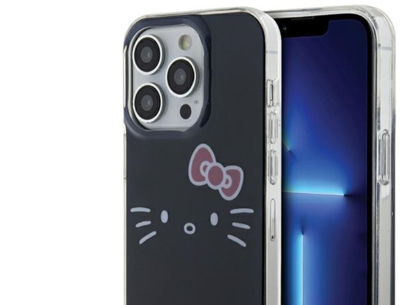 Hello Kitty Iml Kitty Face Case Für Iphone 15 Pro Max - Schwarz