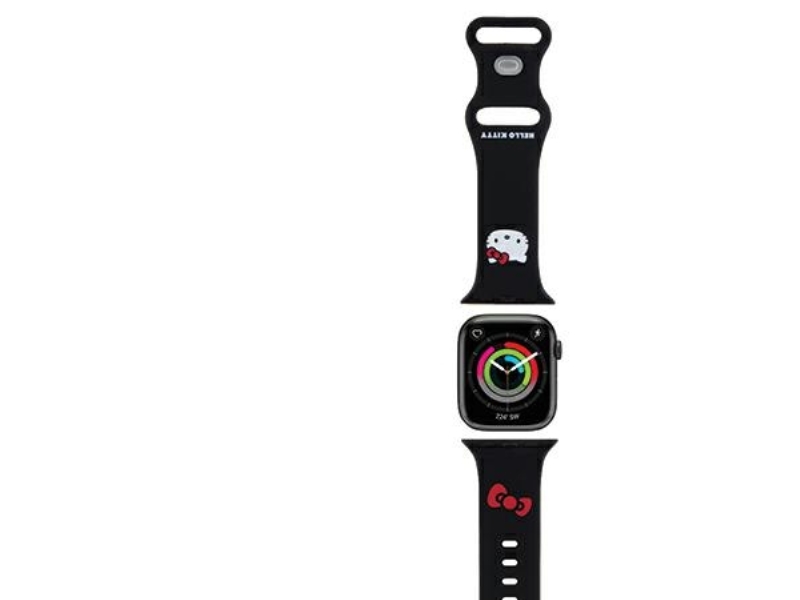 Hello Kitty Silikone Padhovedrem Til Apple Watch 38/40/41Mm - Sort