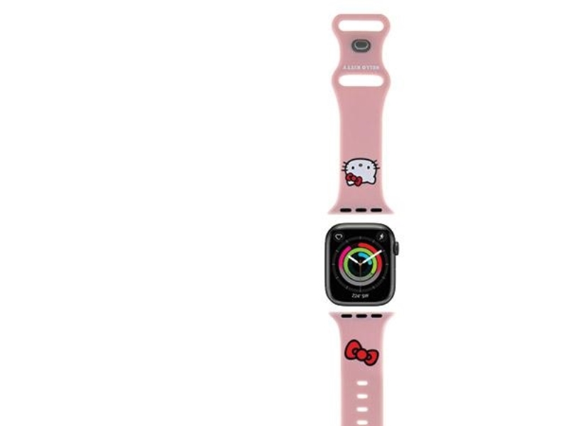 Hello Kitty Apyrankė Hkawmschblp Apple Watch 38/40/41Mm Rožinės Spalvos Apyrankė Silicone Kitty Head