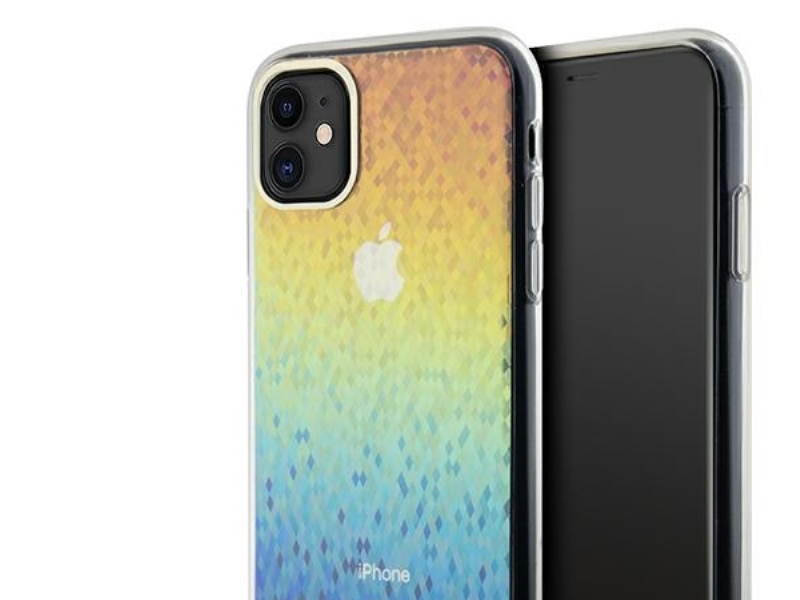 Hurtel Guess Iml Facetteret Spejl Disco-Iriseret Cover Til Iphone 11 / Xr - Multifarvet