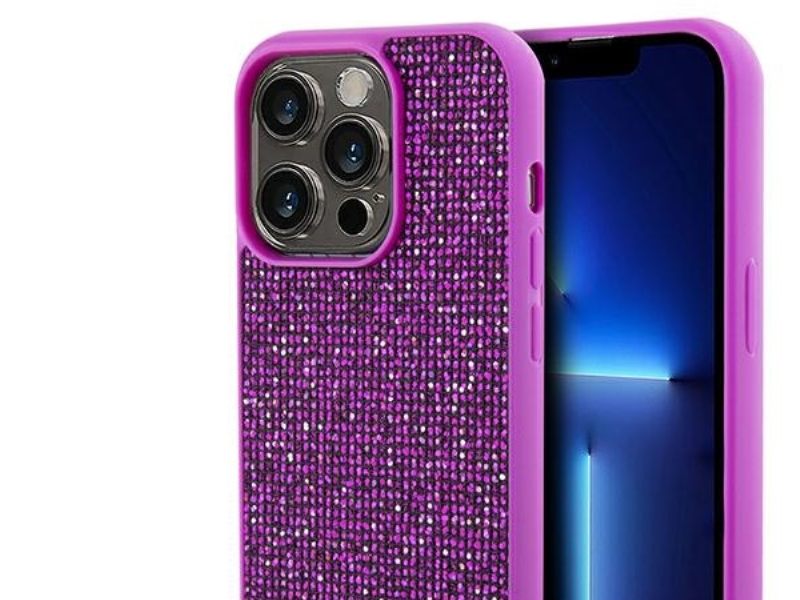 Guess Disco Metal Script Etui Til Iphone 14 Pro Max - Fuchsia
