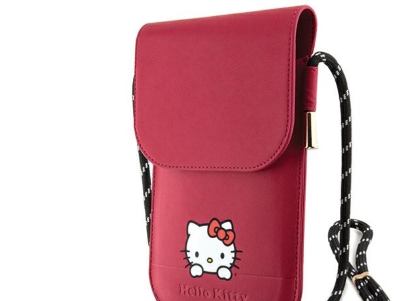 Hello Kitty odinis dėklas krepšys Daydreaming Cord (HKOWBSKCDKP) rožinės spalvos
