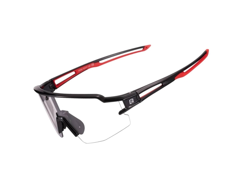 Rockbros 10173 Fotochromiske Cykelbriller Uv400 - Sort Og Rød