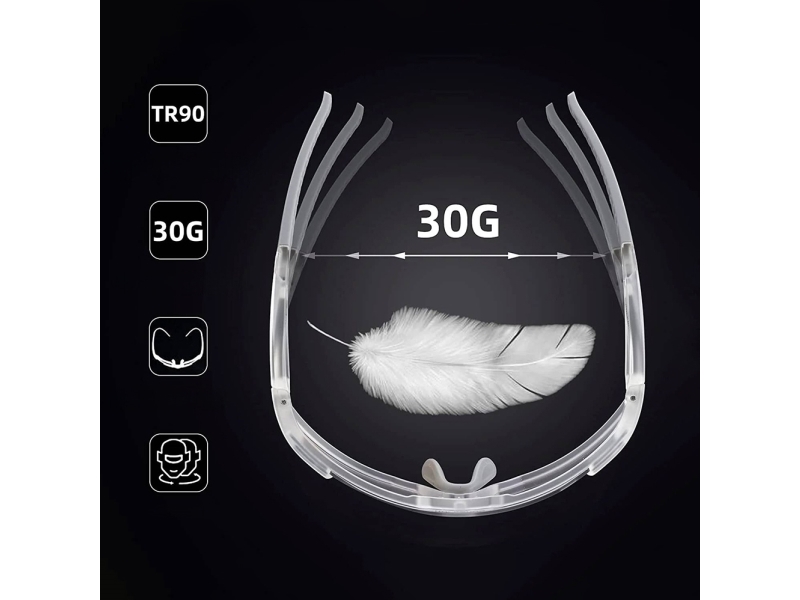 RockBros cykelglasögon fotokromatiska med UV400 UVA/UVB-filter (vita) | Cykling - Kläder - Cykelglasögon | GameStuff