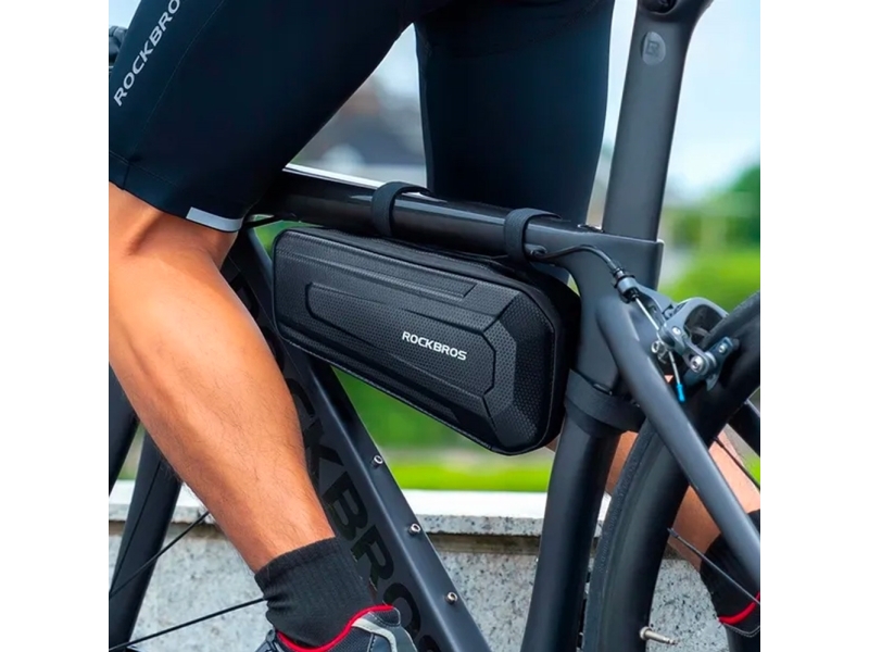 Rockbros Hard Cykeltaske Vandtæt Monteret Under Rammen 2,5L - Sort