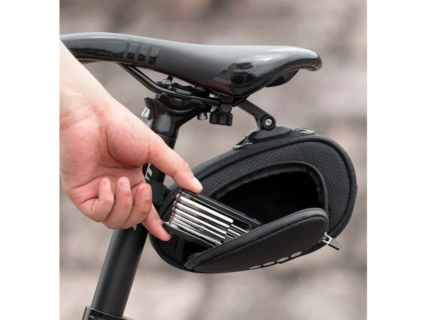 Rockbros C40 bicycle bag under the saddle - black