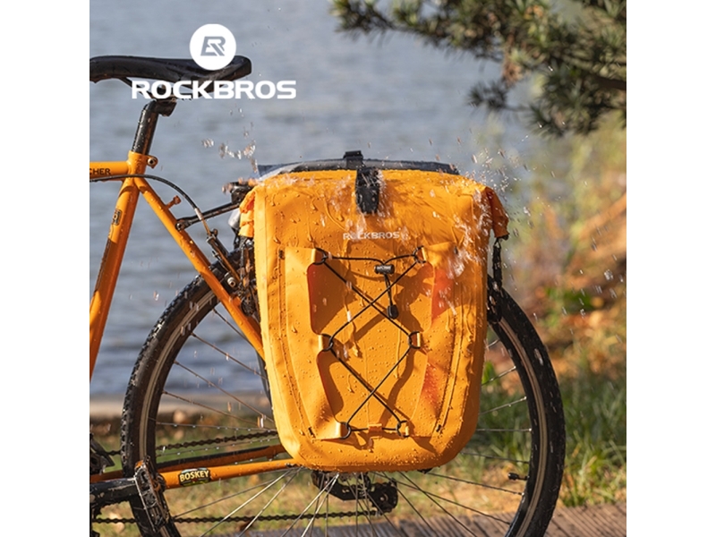 Rothercykel-Taske Rockbros 30140022003 Vandtæt Til Bagagebærer - Orange