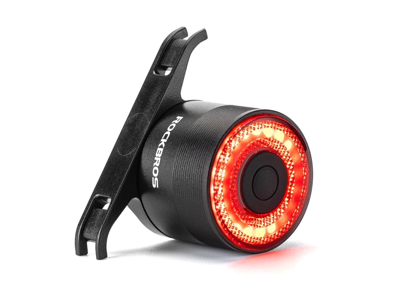 Hurtel Rockbros Q3 Baglygter Til Cykel Med Smart Stop-System - Sort