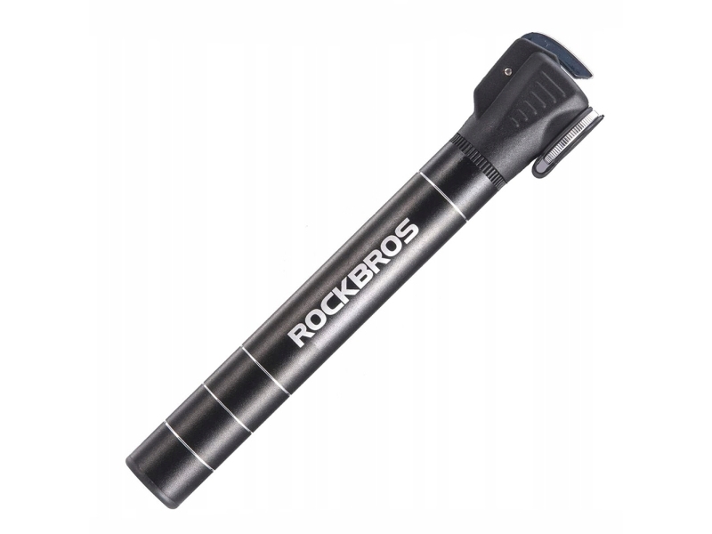 RockBros Liten cykelpump 7 bar aluminium längd 17cm - svart | Cykling - Cykelutrustning - Cykelpumpar | GameStuff