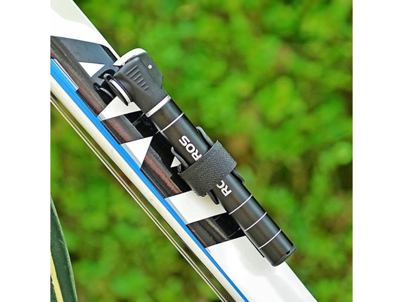 RockBros cykelpumpe lille, 7 bar, 17 cm, sort