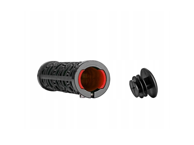 RockBros cykelgrepp i gummi med grepp som sitter fast Ø22 mm svart-röd ROCKBROS