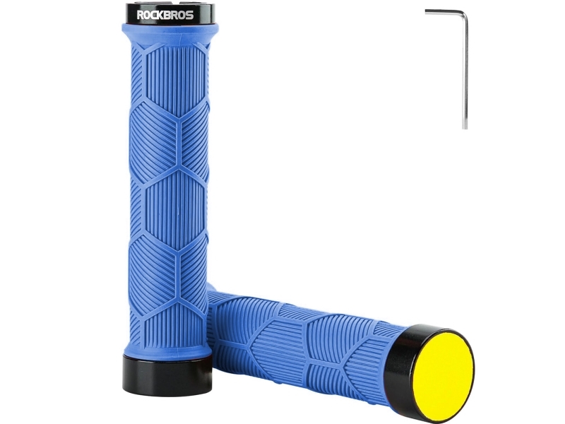 RockBros grippy grepp/cykelhandtag TPR med reflex – blå | Cykling - Cykelutrustning - Handtag och grepp | GameStuff