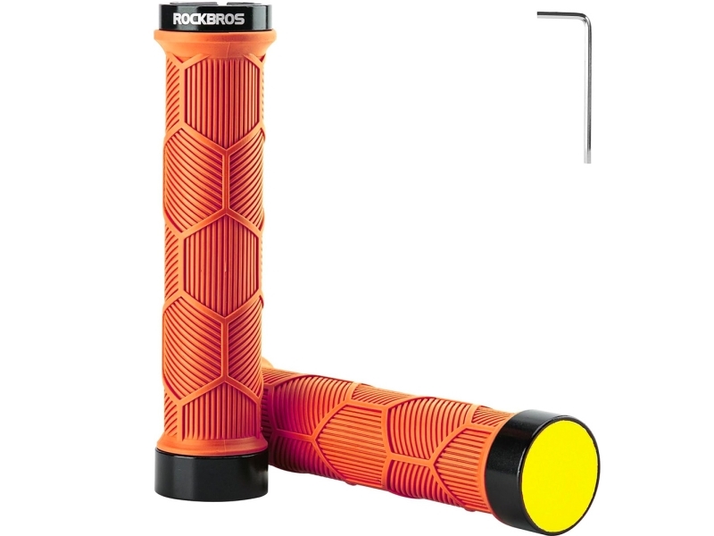 Rockbros Griffe Fahrrad-Grip Tpr Mit Reflektor - Orange Rockbros