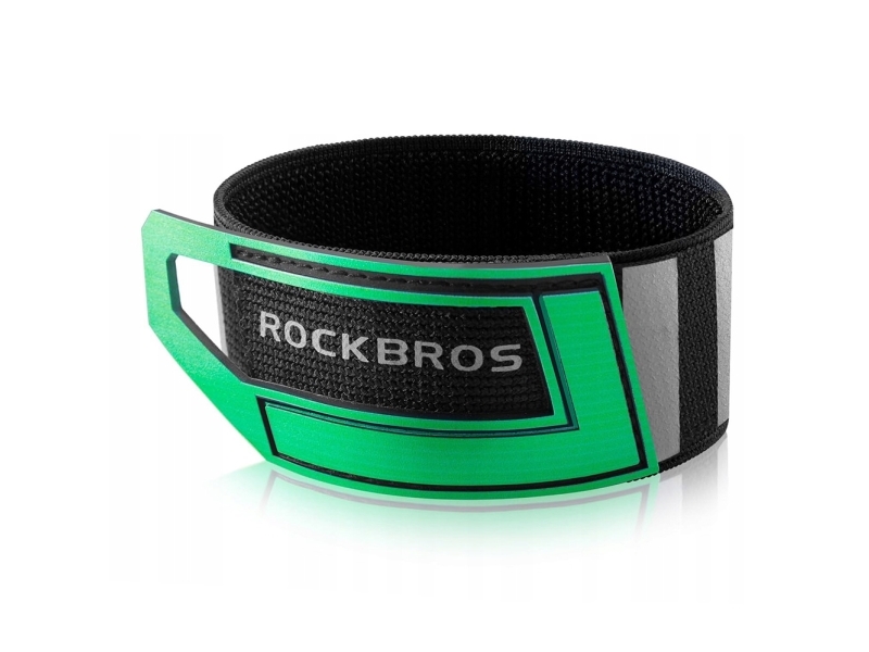 RockBros reflexband till cykel på ben/arm/ryggsäck - grön ROCKBROS | Cykling - Cykelutrustning - Reflexer | GameStuff