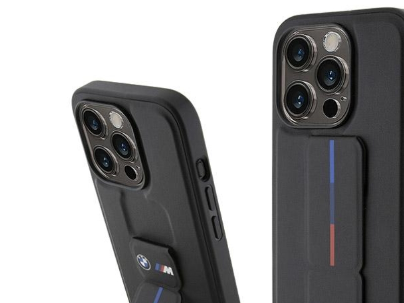 Bmw Grip Hot Stamp Etui Til Iphone 15 Pro - Sort