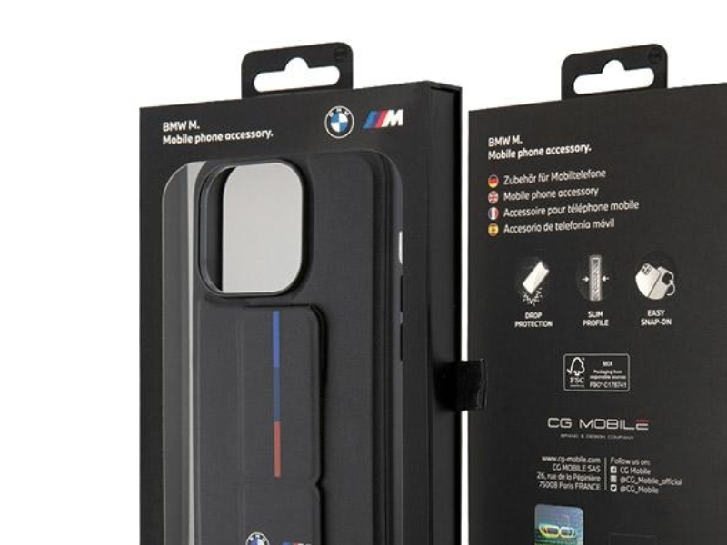 Bmw Grip Hot Stamp Case Für Iphone 15 Pro - Schwarz