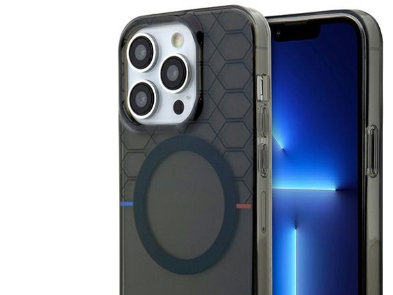 Bmw Pattern Magsafe-Cover Til Iphone 13 Pro Max - Grå