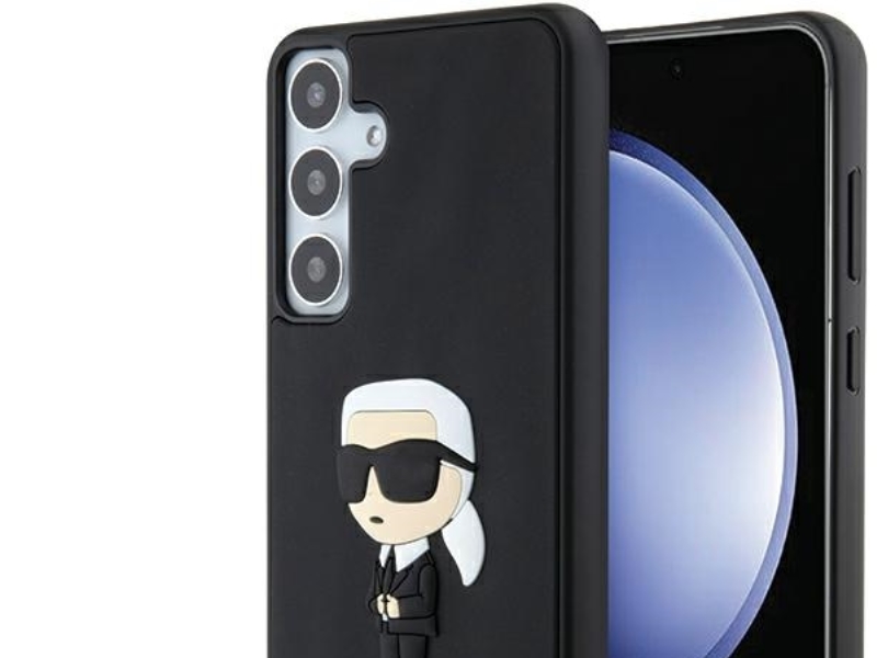 Karl Lagerfeld 3D Gummi Cover Til Samsung Galaxy S24+ - Sort