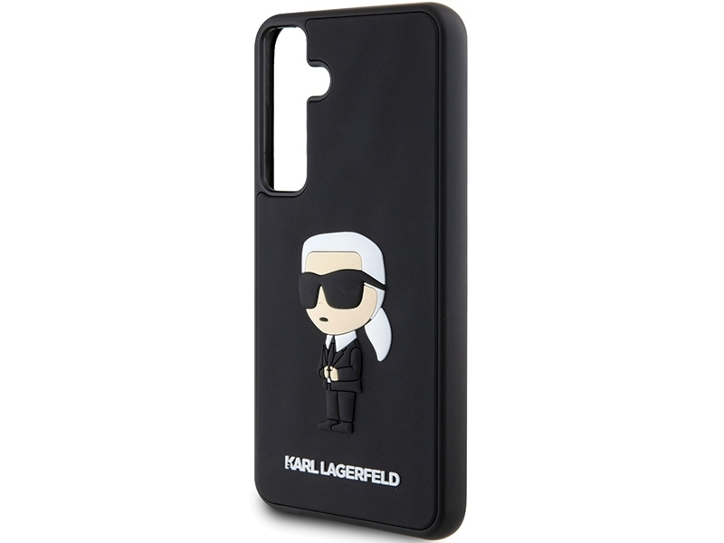 Karl Lagerfeld 3D Gummi Cover Til Samsung Galaxy S24+ - Sort