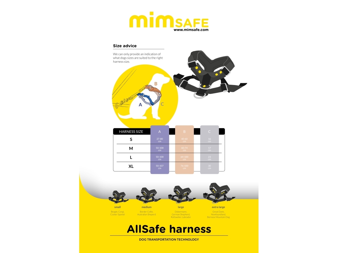 MimSafe Allsafe Harness Bilsele Xl | Sällskapsdjur - Hund - Hundseler | GameStuff