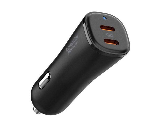Spigen ArcStation Essential EV502 50W billaddare - svart | Bilvård & Biltillbehör - Garage utrustning - Laddningsställ & Laddkablar | GameStuff