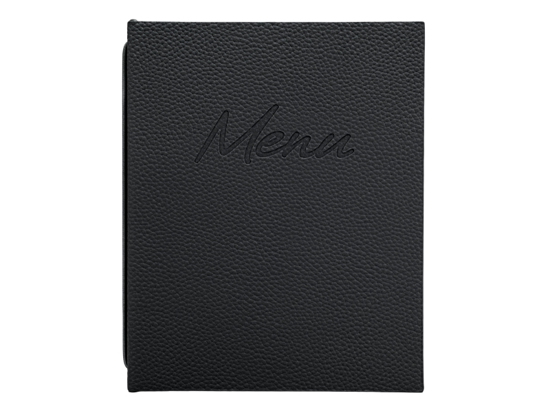 Securit A5 Signature Menühalter M/2 Fächern, Schwarz