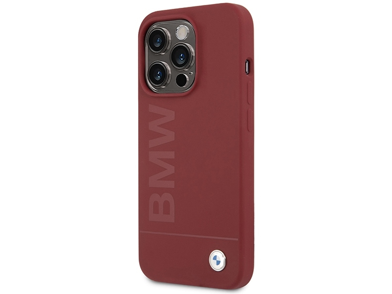 Bmw Silikone Big Logo Magsafe-Cover Til Iphone 15 Pro - Rød