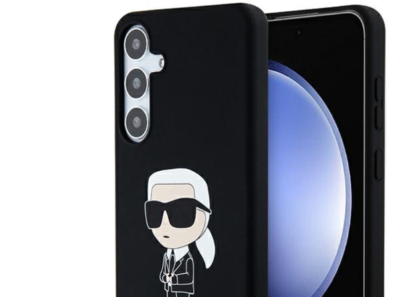 Karl Lagerfeld Silikonhülle Ikonik Für Samsung Galaxy S24+ - Schwarz